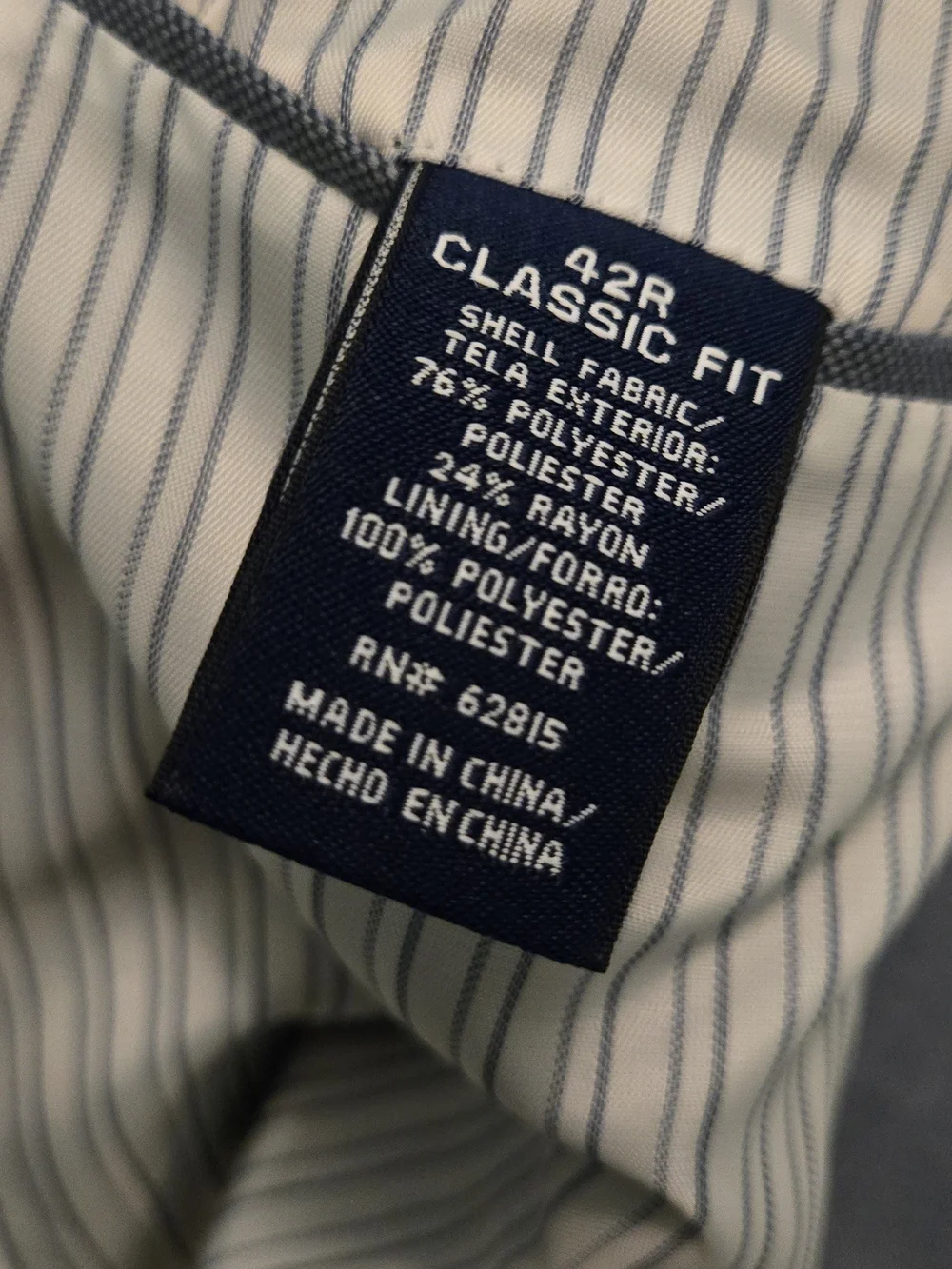 Stafford Tailored Collection Gray Blazer Jacket Size 42R‎